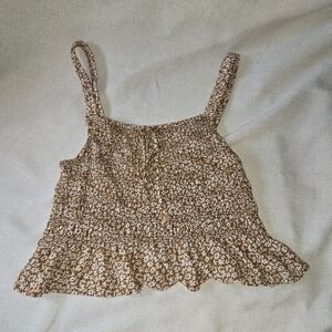 Suite 2939 Floral Multicolored Sleeveless Blouse sz Small Festival Travel Boho